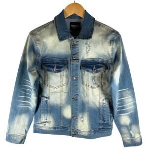 Rockstar Original Thrashed Button Denim Jacket Men’s S - Streetwear Skater NWT